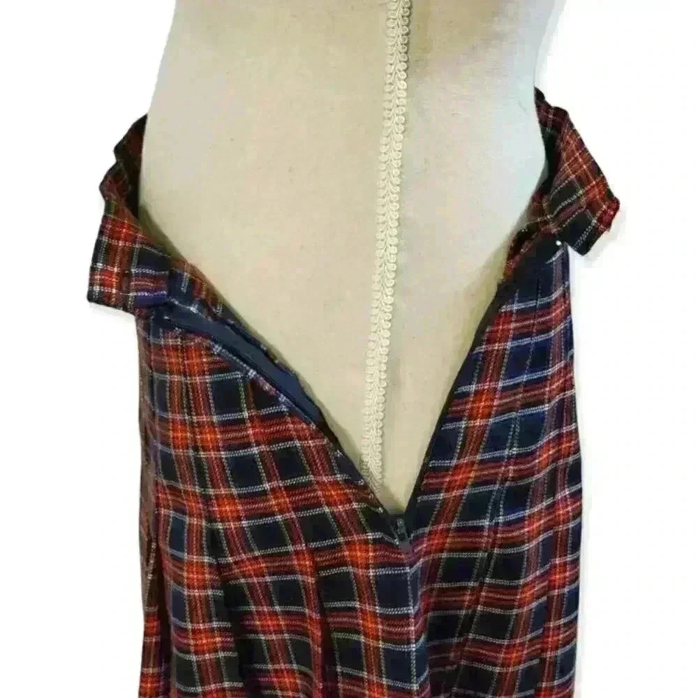 Sands Studio New York Vintage Pleated Plaid Skirt - Picture 5 of 13